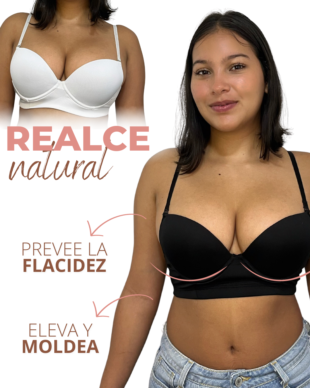 COMBO X 3 BRASIER DE ALTO RECUBRIMIENTO Y REALCE NATURAL