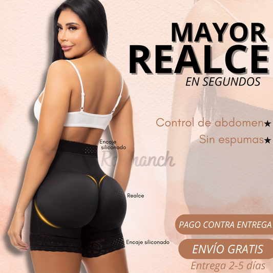 PANTY CONTROL ALTO CON REALCE DE GLÚTEO + ENVÍO GRATIS