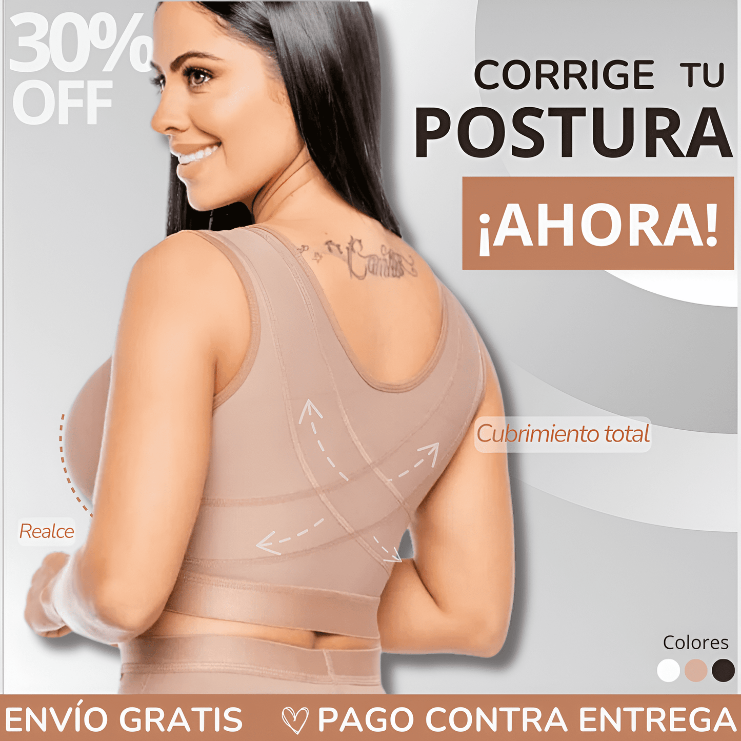 TOP + CORRECTOR DE POSTURA +  ENVÍO GRATIS